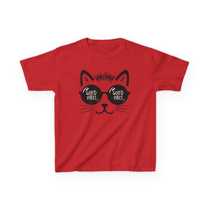 Cool Cat Good Vibes Kids T-Shirt