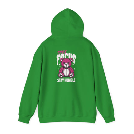 Stay Focus Stay Humble Bear Hoodie
