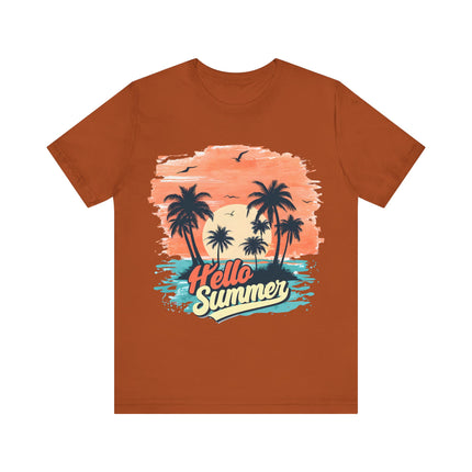 Hello Summer Sunset Tee