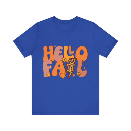 Hello Fall Leopard Bolt Tee
