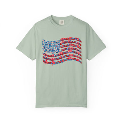 Floral Flag Waves Tee