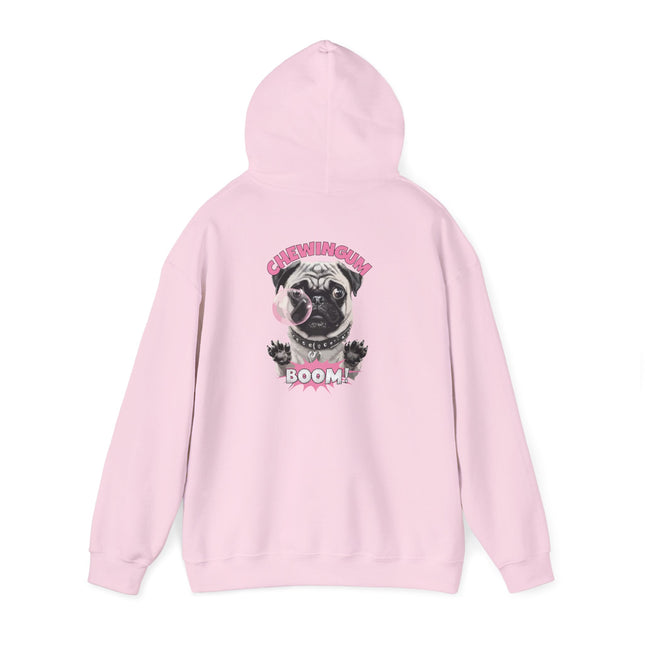 Pug Chewing Gum Boom Hoodie