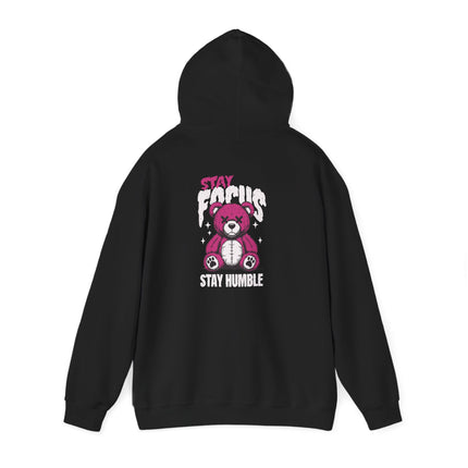Stay Focus Stay Humble Bear Hoodie