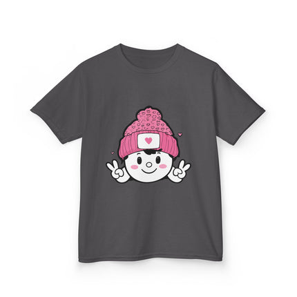 Peace & Hearts Beanie Kids T-Shirt