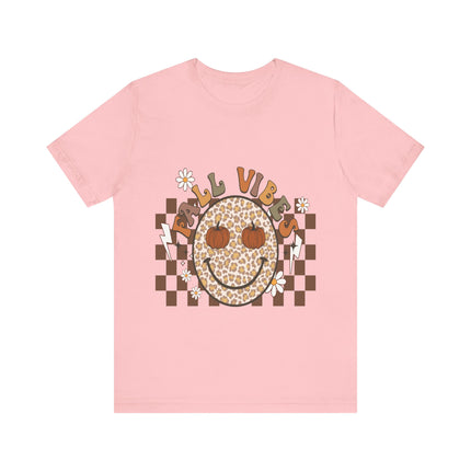 Leopard Smiley Fall Vibes Tee