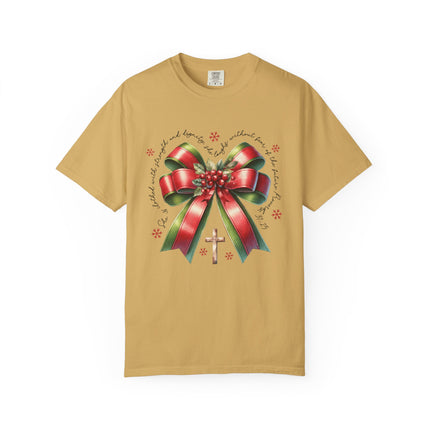Faithful Christmas Bow Tee
