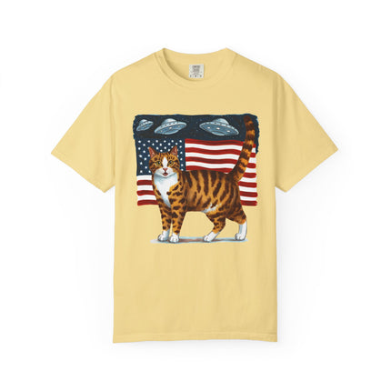 Cosmic Patriot Cat Tee