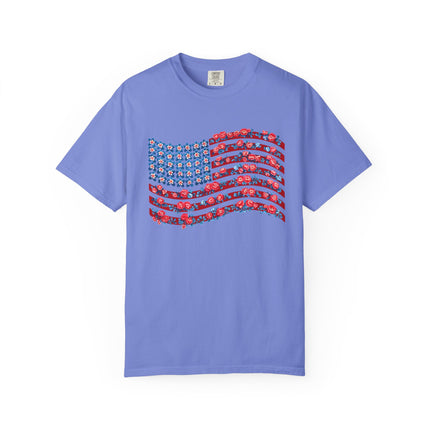 Floral Flag Waves Tee