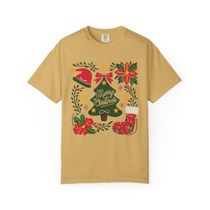 Floral Christmas Charm Tee