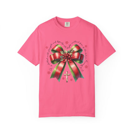 Faithful Christmas Bow Tee