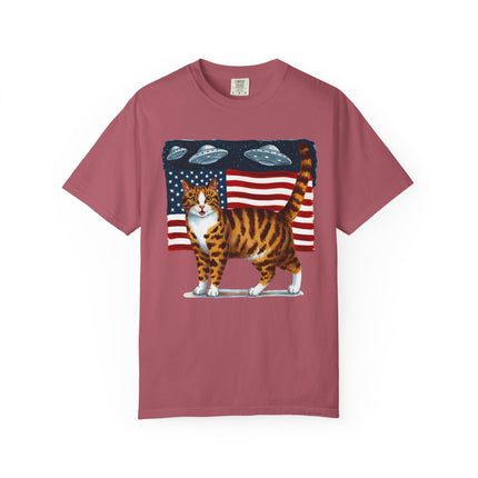 Cosmic Patriot Cat Tee