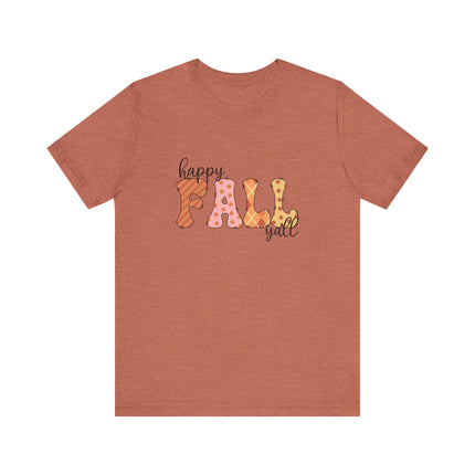 Happy Fall Y’all Patchwork Tee