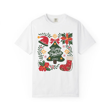 Floral Christmas Charm Tee