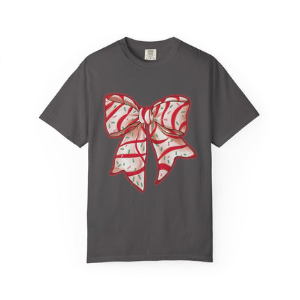 Candy Ribbon Christmas Bow Tee