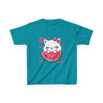 So Sweet Kitty Watermelon Kids T-Shirt