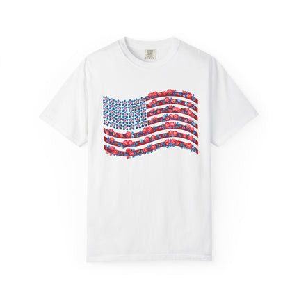 Floral Flag Waves Tee