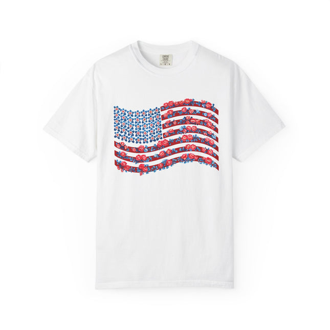 Floral Flag Waves Tee