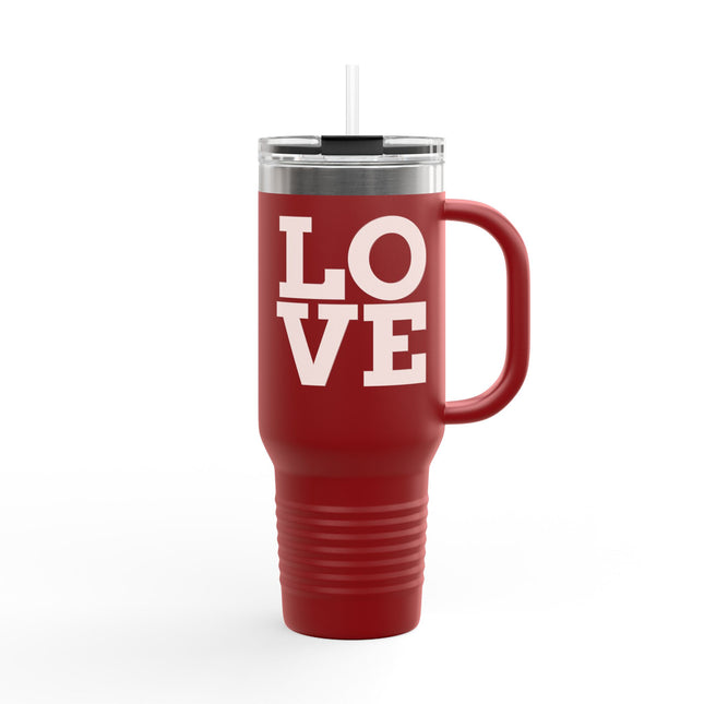 Minimalist LOVE Insulated Travel Mug – 40oz