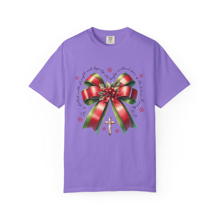 Faithful Christmas Bow Tee