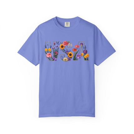Floral Freedom USA Tee