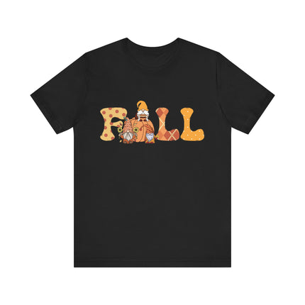 Fall Gnomes Letter Tee