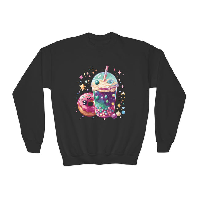 Bubble Tea & Donut Youth Sweatshirt