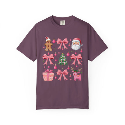 Pink Christmas Icons Tee