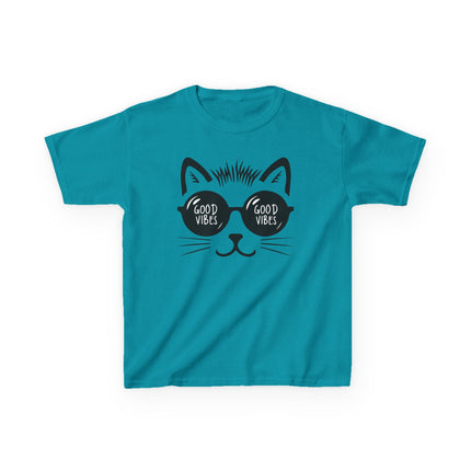 Cool Cat Good Vibes Kids T-Shirt