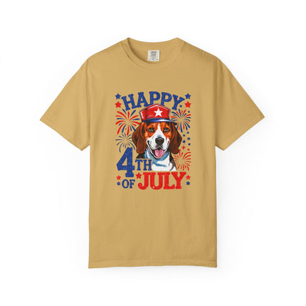Beagle Fireworks 4th of July Tee