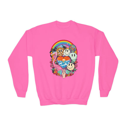 Groovy Vibes Youth Sweatshirt