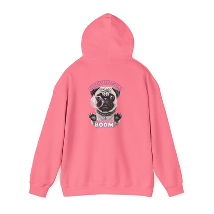 Pug Chewing Gum Boom Hoodie