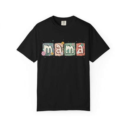 Floral Block Mama Tee