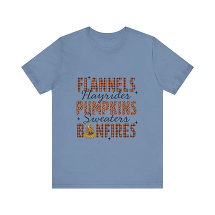 Fall Checklist Bonfire Tee