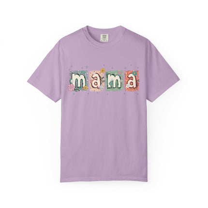 Floral Block Mama Tee