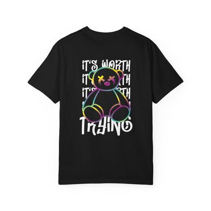 Worth Trying Neon Teddy Tee