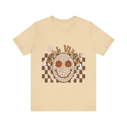 Leopard Smiley Fall Vibes Tee