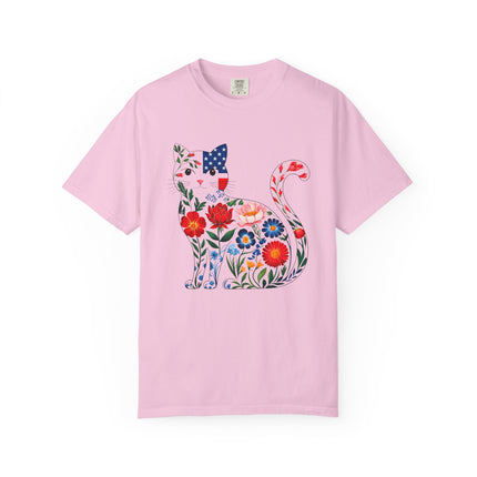 Floral Americana Cat Tee