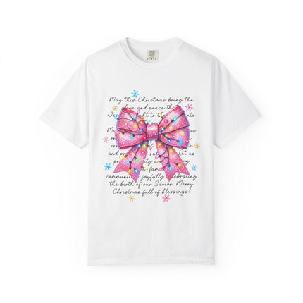 Pink Blessings Christmas Tee