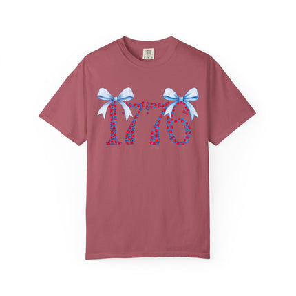 Floral 1776 Bow Tee