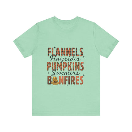 Fall Checklist Bonfire Tee