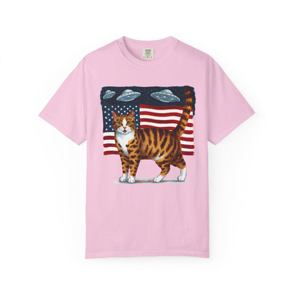 Cosmic Patriot Cat Tee