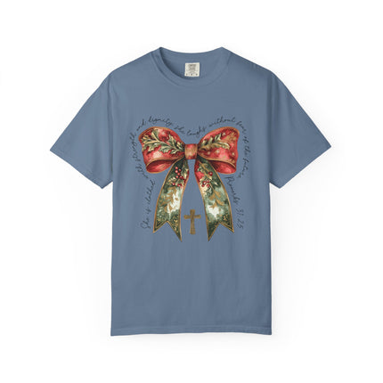 Proverbs 31 Bow Christmas Tee