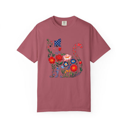 Floral Americana Cat Tee