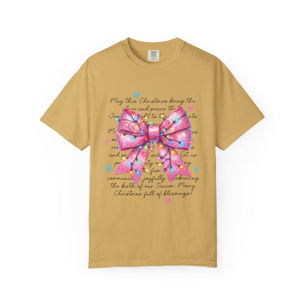 Pink Blessings Christmas Tee