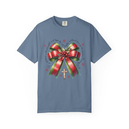 Faithful Christmas Bow Tee