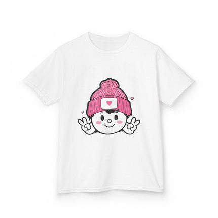Peace & Hearts Beanie Kids T-Shirt