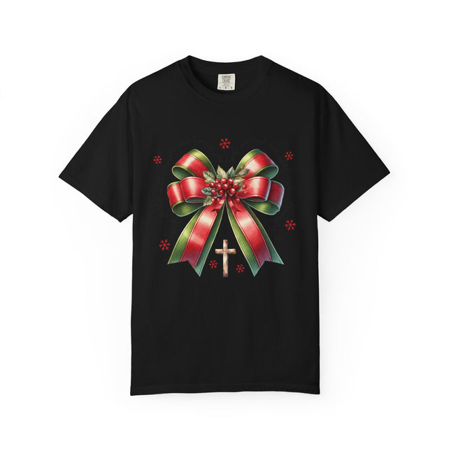 Faithful Christmas Bow Tee