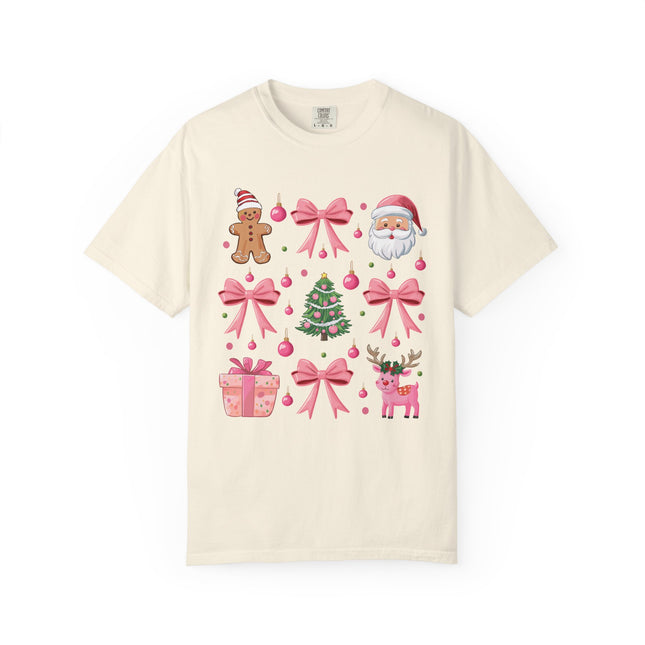 Pink Christmas Icons Tee