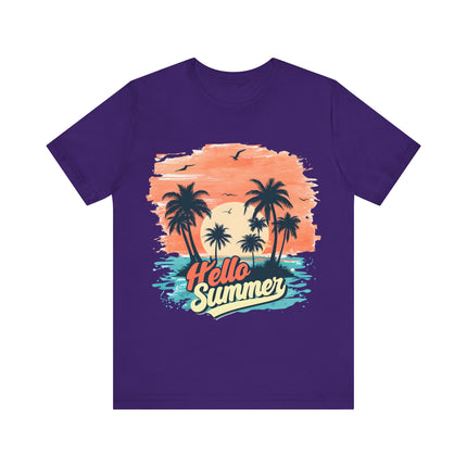 Hello Summer Sunset Tee