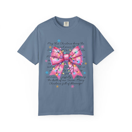 Pink Blessings Christmas Tee